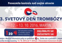 Tretí Svetový deň trombózy na Slovensku